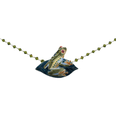 Red-Eyed Frog crystal necklace