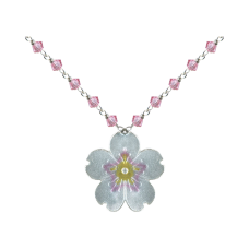 Cherry Blossom crystal necklace