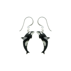 Orca Killer Whale earrings