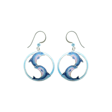 Ying Yang Dolphin earrings