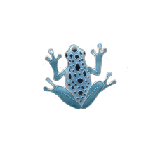 Frog Blue pin