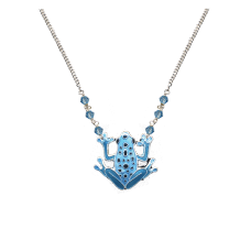 Blue Frog small necklace 