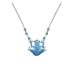 Blue Frog small necklace 
