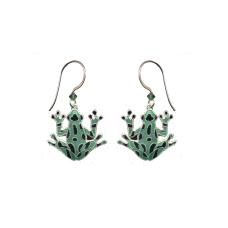 Frog Green earrings