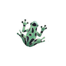 Frog Green pin