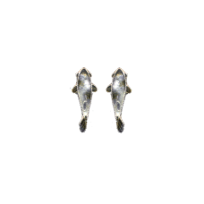 Koi/Black & White post earrings