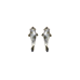 Koi/Black & White post earrings