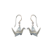 Origami Peace Crane earrings