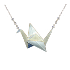 Origami Crane Large necklace