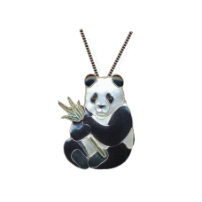 Panda & Bamboo large necklace
