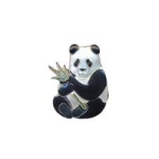 Panda & Bamboo pin