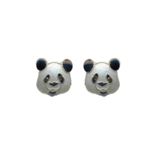 Panda Face post earrings 