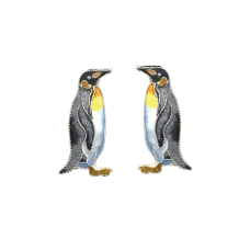 King Penguin post earrings
