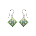 Quilt Green ( Northumberland) earrings