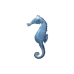 Seahorse Blue pin
