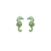 Seahorse Green post earrings