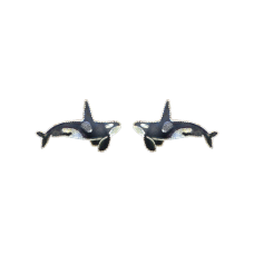 Orca/Killer Whale post earrings 