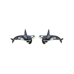 Orca/Killer Whale post earrings 