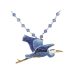 Great Blue Heron crystal necklace