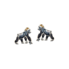 Gorilla post earrings)