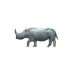 Rhinoceros pin 