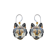 Wolf Face earrings