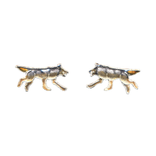 Wolf Running post earrings