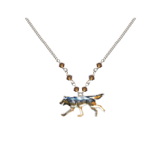Wolf Running small necklace