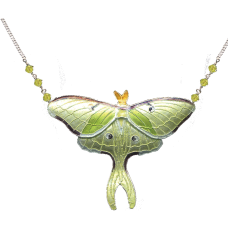 Luna Moth large necklace 