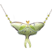 Luna Moth large necklace 