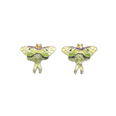 Luna Moth post earrings
