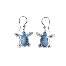 Flatback Hatchling Sea Turtle earrings 
