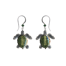 Olive Ridley Sea Turtle earrings 