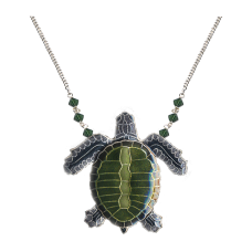 Olive Ridley Turtle large necklace