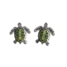 Olive Ridley Sea Turtle post earrings
