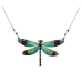 Radiant Gossamer Wing Dragonfly large necklace 