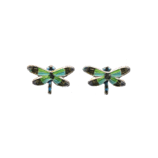 Radiant Gossamer Wing Dragonfly post earrings