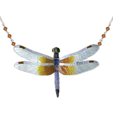 Great Blue Skimmer Dragonfly large necklace