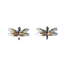 Great Blue Skimmer Dragonfly post earrings