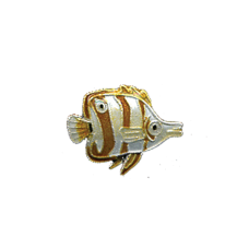 Copperbanded Butterflyfish pin