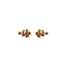 Clownfish post earrings