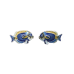 Powder Blue Surgeonfish post earrings