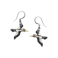 Ivory-billed Woodpecker earrings