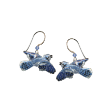 Blue Jay earrings
