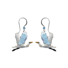 Great Egret earring 