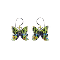Sunset Moth earrings