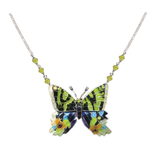 Sunset Moth large necklace