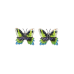 Sunset Moth post earrings