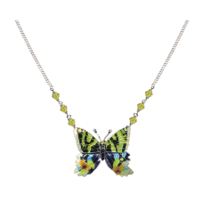 Sunset Moth small necklace