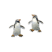 Adelie Penguin post earrings